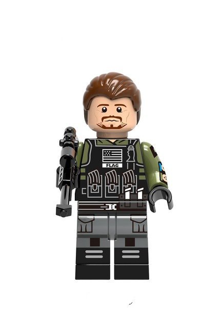 Rick Flag Sucicde Squad Superheroes Lego Block Toys
