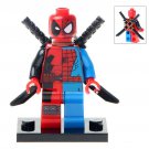 Mix Deadpool X Spiderman Custom Superheroes Lego Block Toys