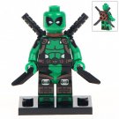 Green Deadpool Custom Superheroes Lego Block Toys