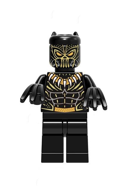 Erik Killmonger With Black Panther Suit Superheroes Lego Block Toys