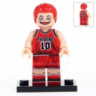 Sakuragi Hanamichi With Red Basketball Shirt Lego Block Toys