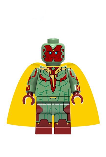 Vision Lego Avengers Infinity War Superheroes Minifigure Block Toys