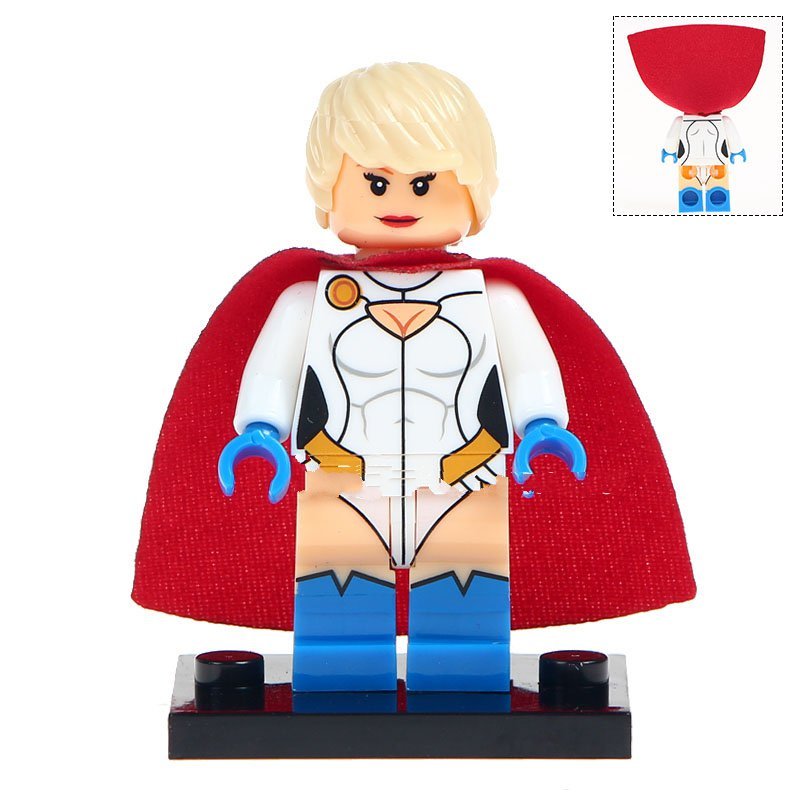 Power Girl Comic Version Lego Superheroes Minifigure Block Toys