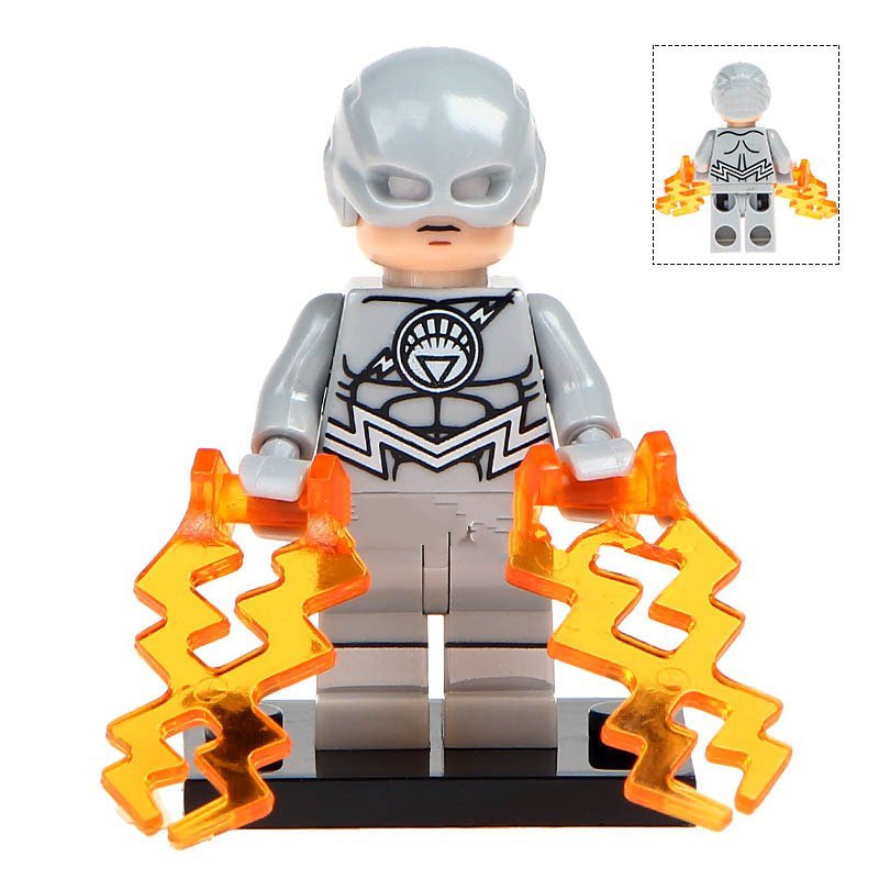 Flash With White Lantern Custom Suit Lego Superheroes Minifigure Block Toys