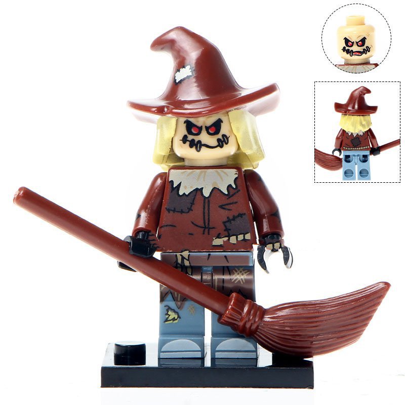 Scarecrow Comic Version Lego Horor Theme Minifigure Block Toys
