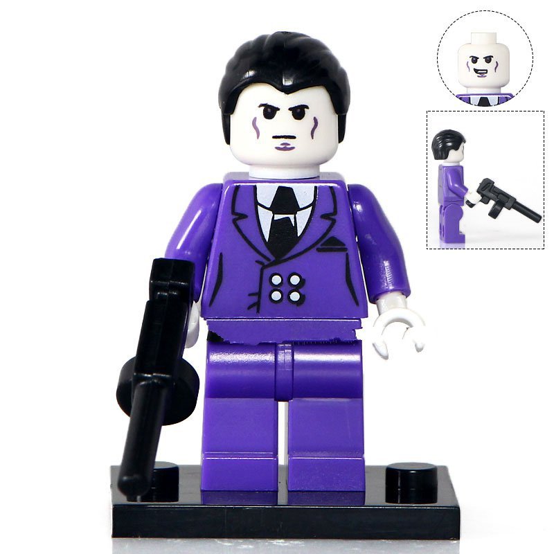 Purple Man Comic Version Lego Superheroes Minifigure Block Toys