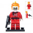 Blazing Skull Comic Version Lego Superheroes Minifigure Block Toys