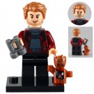 Star Lord WIth Baby Groot Lego Guardians Of Galaxy 2 Superheroes Minifigure Block Toys