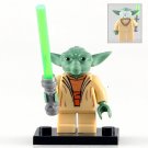Yoda With Lightsaber Lego Star Wars Minifigure Block Toys