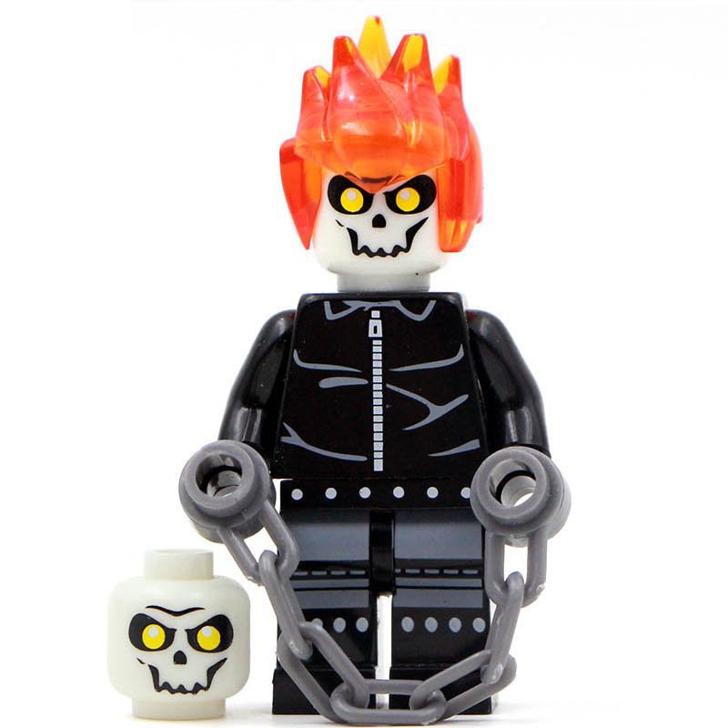 lego ghost rider head