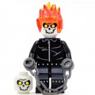 Ghost Rider Jhonny Blaze Lego Superheroes Minifigure Block Toys