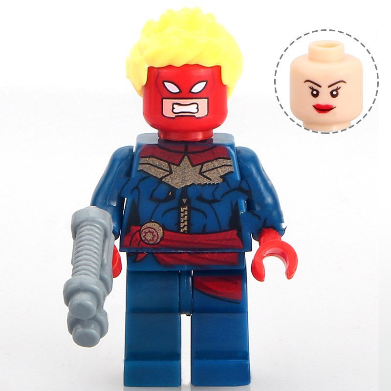Captain Marvel Classic Lego Superheroes Minifigure Block Toys