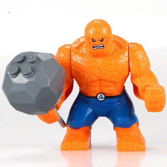 The Thing Minitoys Fantastic Four Superheroes Minifigure Block Toys