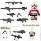 Red Storm Trooper Lego Star Wars Minifigure Block Toys