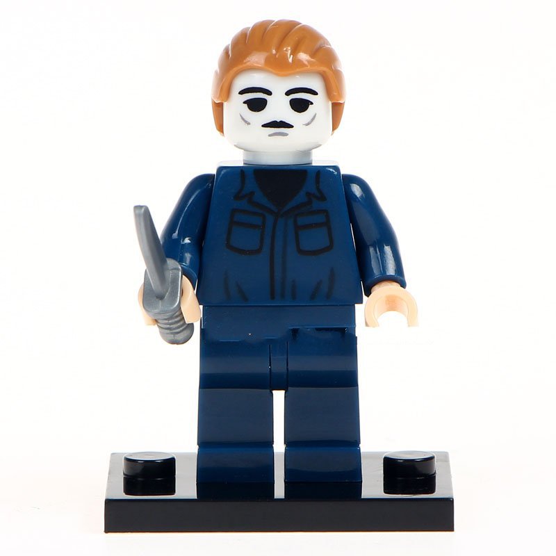 Michael Myers Lego Horor Theme Minifigure Block Toys