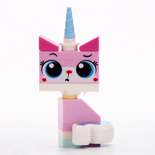 Sitting Kitty Lego Unikitty Superheroes Minifigure Block Toys