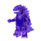 Crystal Purple Godzilla Lego Monster Superheroes Minifigure Block Toys