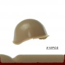 10pcs Helmet Military World War 2 Accessories Lego Minifigure Building Block Toys