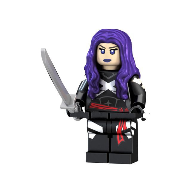 Psylocke Lego Superheroes Minifigure Block Toys