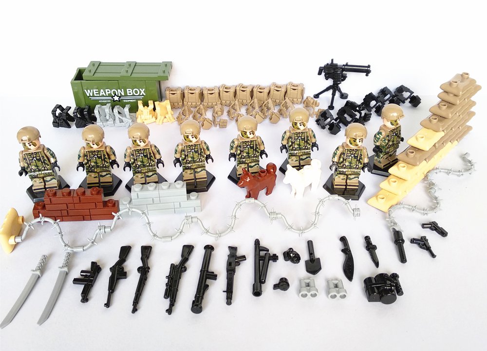Desert Operations Weapons Pack Maxim Gun Army Ww2 Minitoys Minifigure