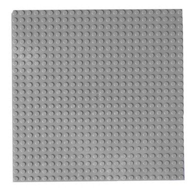 Light Grey 24x24 Dot Small Blocks 19x19cm Baseplate Lego Minifigure Building Block Toys