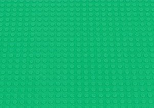 Green 15x7.5 inch Small blocks Baseplate Lego Minifigure Building Block Toys