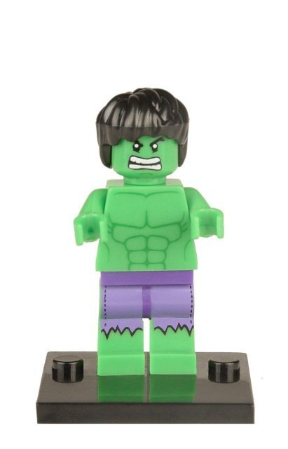 Hulk Normal Size Lego Avengers Superheroes Minifigure Block Toys