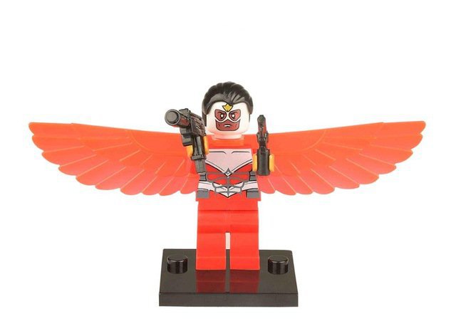 Falcon Comic Version Lego Avengers Superheroes Minifigure Block Toys