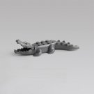 Grey Crocodile Lego Animal Theme Superheroes Minifigure Block Toys