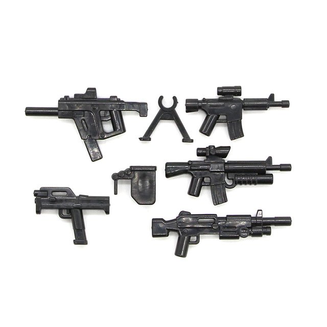 5pcs Weapon Gun Model 2 Lego Accessories Minifigure Building Block Toys