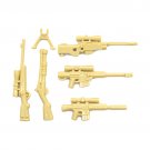 5pcs Weapon Gun Model 3 Lego Accessories Minifigure Building Block Toys