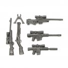 5pcs Weapon Gun Model 4 Lego Accessories Minifigure Building Block Toys
