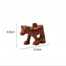 Brown Cow Lego Animal Theme Superheroes Minifigure Block Toys