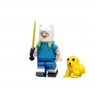 Finn The Human Lego Adventure Time Cartoon Theme Minifigure Block Toys