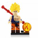 Super Saiyan Goku After Fighting Lego Dragon Ball Anime Theme Minifigure Block Toys