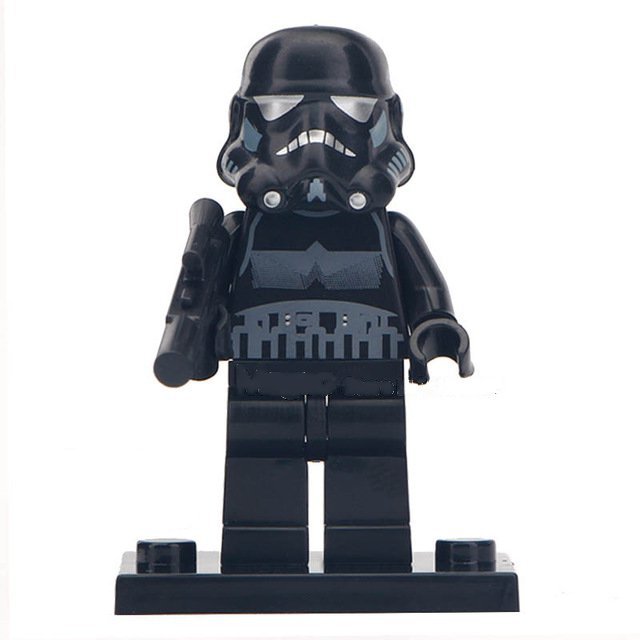 Black Stormtrooper Lego Star Wars Minifigure Block Toys
