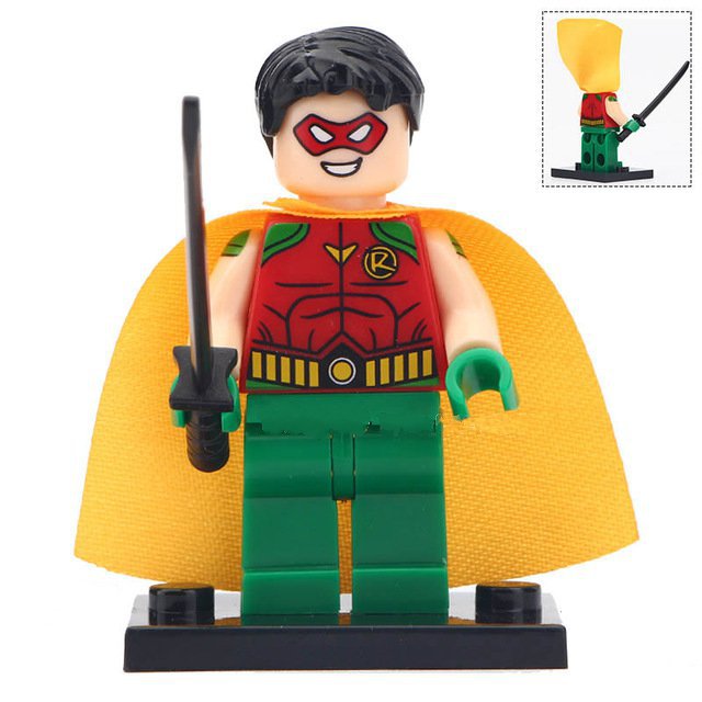 Robin New Version Lego Batman Superheroes Minifigure Block Toys