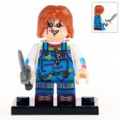 Chucky Lego Hallowen Horor Theme Minifigure Block Toys