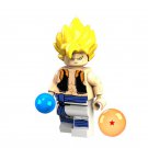 Gogeta Super Saiyan Lego Dragon Ball Anime Theme Minifigure Block Toys