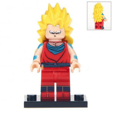 Goku Super Saiyan 3 Minitoys Dragon Ball Anime Theme Minifigure Block Toys