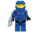 Blue Halo Warior Lego Minifigure Building Block Toys