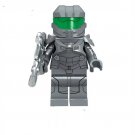 Gray Halo Warior Lego Minifigure Building Block Toys