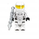 White Halo Warior Lego Minifigure Building Block Toys