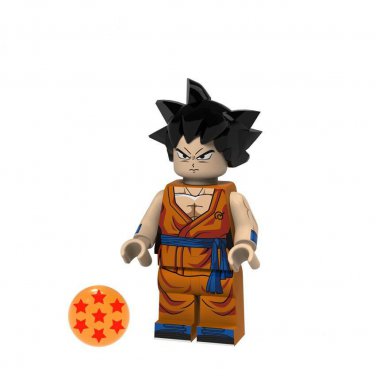 Son Goku Angry Face Lego Toys Dragon Ball Anime Theme Minifigure Block Toys