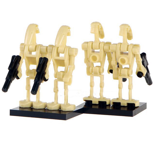 4pcs Battle Droid Lego Star Wars Minifigure Block Toys