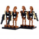 4pcs Brown Battle Droid Lego Star Wars Minifigure Block Toys