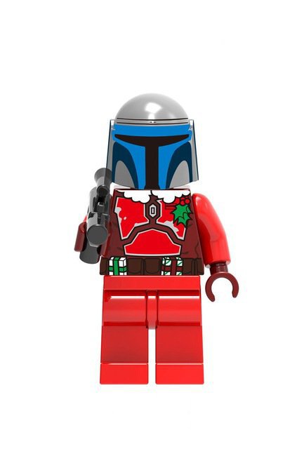 Christmas Santa Jango Fet tLego Star Wars Minifigure Block Toys