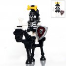 Black Skeleton Horse Knights 2 Lego Lord Of The Rings Minifigure Block Toys