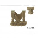 10pcs Military Vest Armor 1 World War 2 Accessories Lego Minifigure Building Block Toys