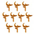 10pcs Golden Blade Axe Accessories Lego Minifigure Building Block Toys